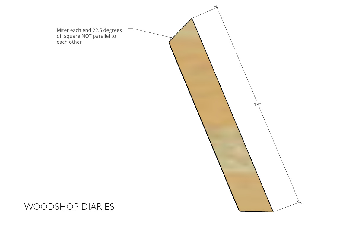 2x2 geometric bookshelf leg diagram