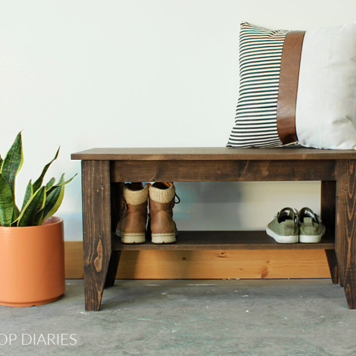 Simple Bench with Shelf