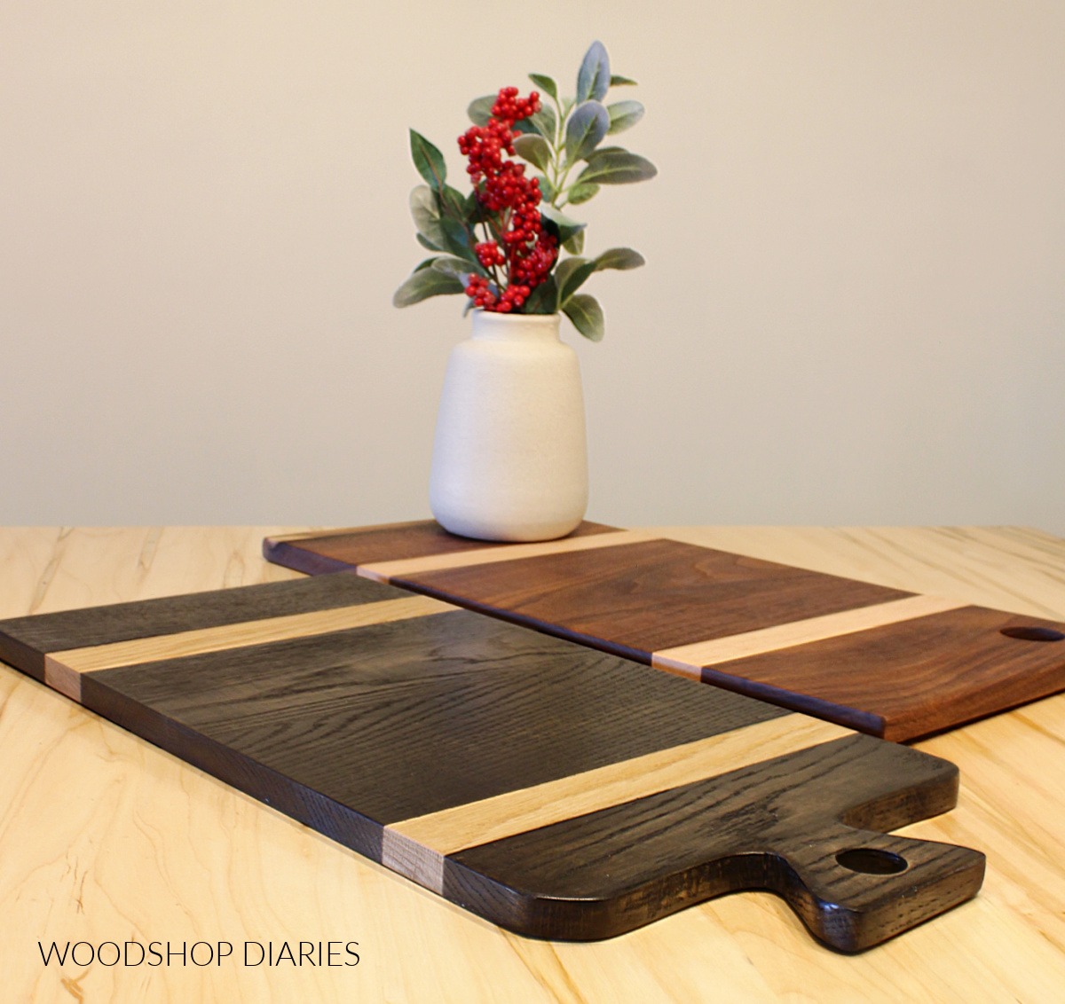 Kitchen Tools Personalized Two-Tone Wood Cutting Boards