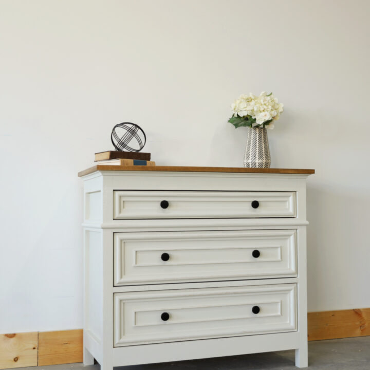 DIY OVERSIZED NIGHTSTAND WITH 3 DRAWERS
