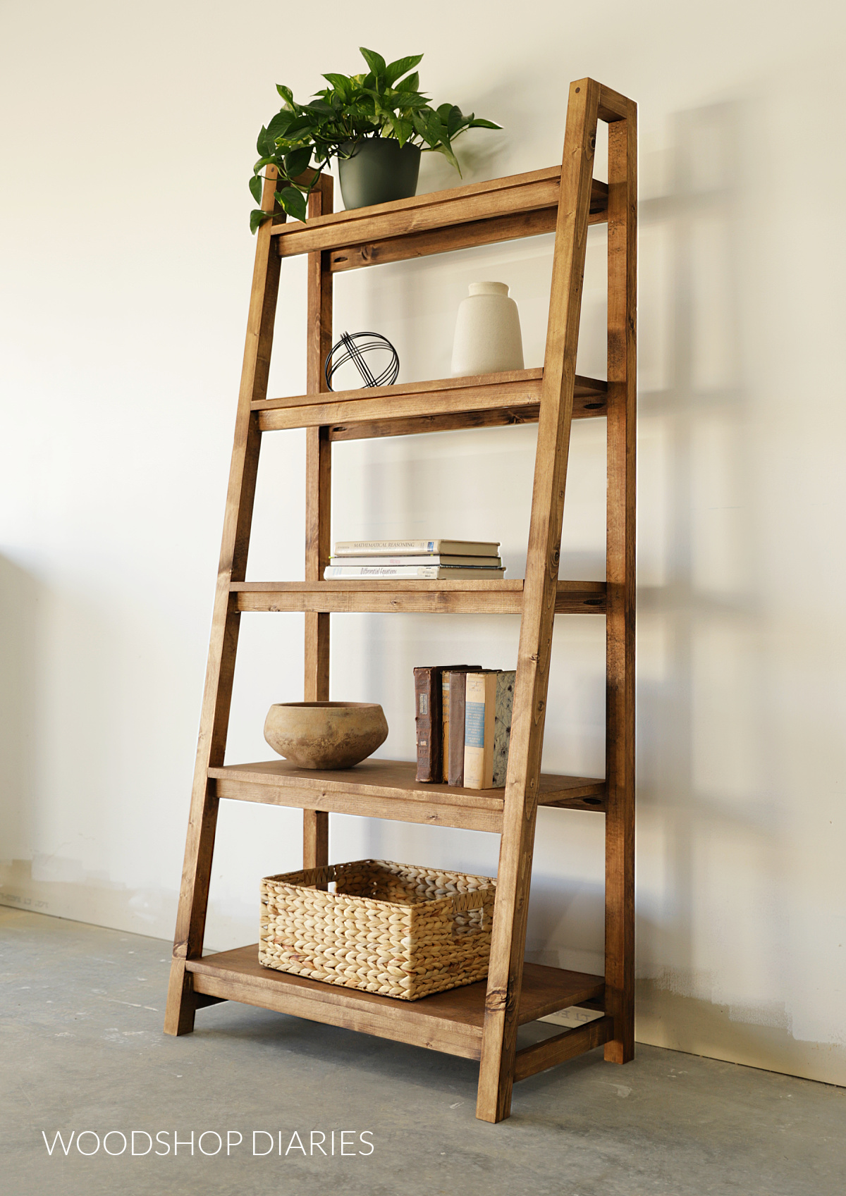 DIY Simple Angled Bookshelf An EASY Weekend Project DIY Simple Angled Bookshelf An EASY Weekend Project