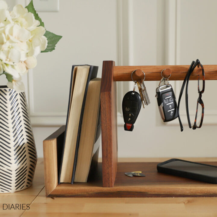 Wooden key holder for wall diy cheap