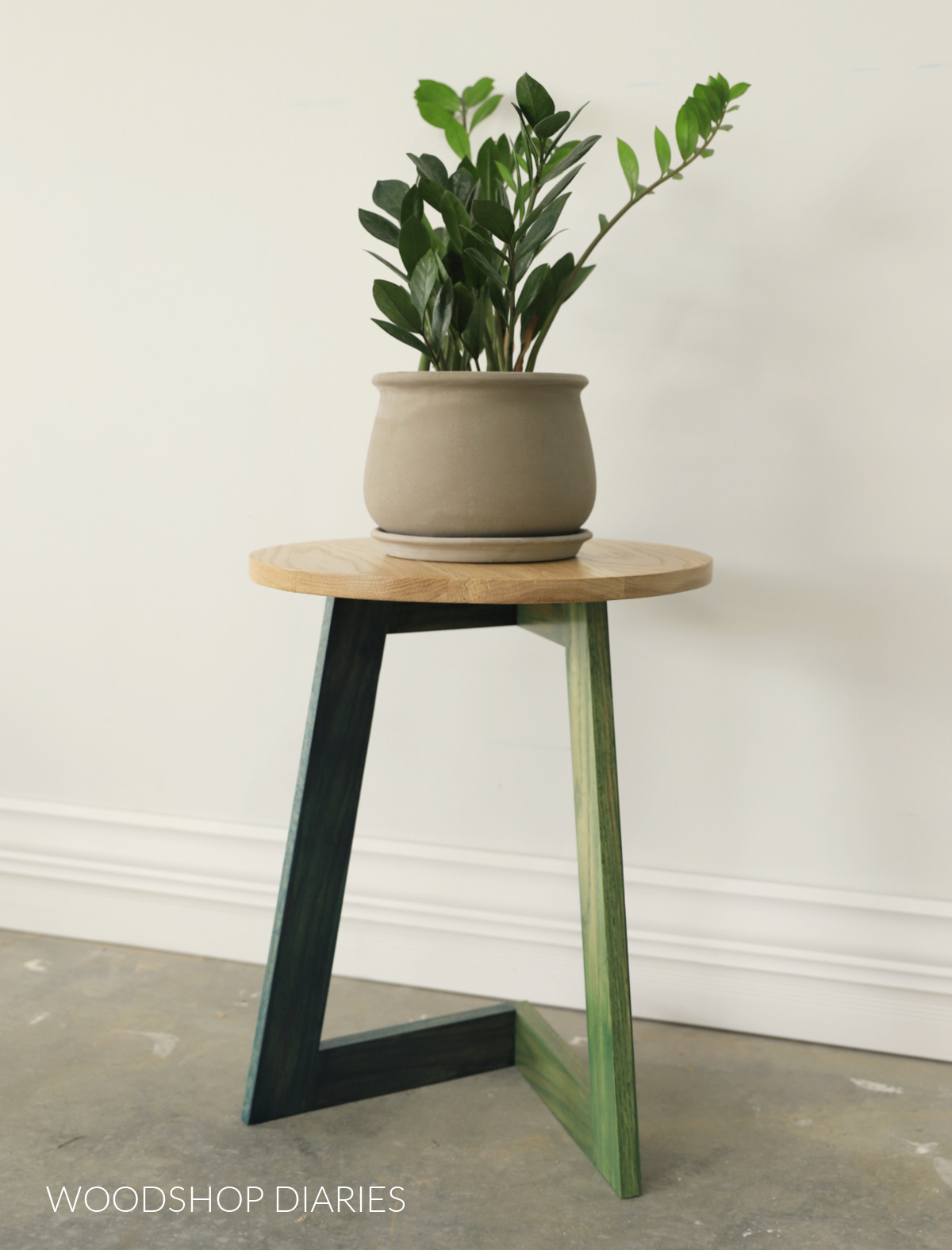 Modern DIY C Table Made from Just 1 Board