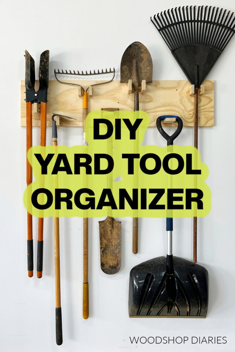 Easy DIY Yard Tool Organizer From Scrap Wood!