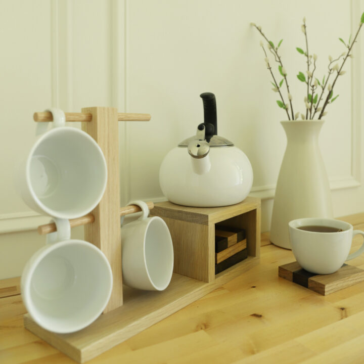 Wire Tea Set Project DIY Tea Storage Box with Mug Holder
