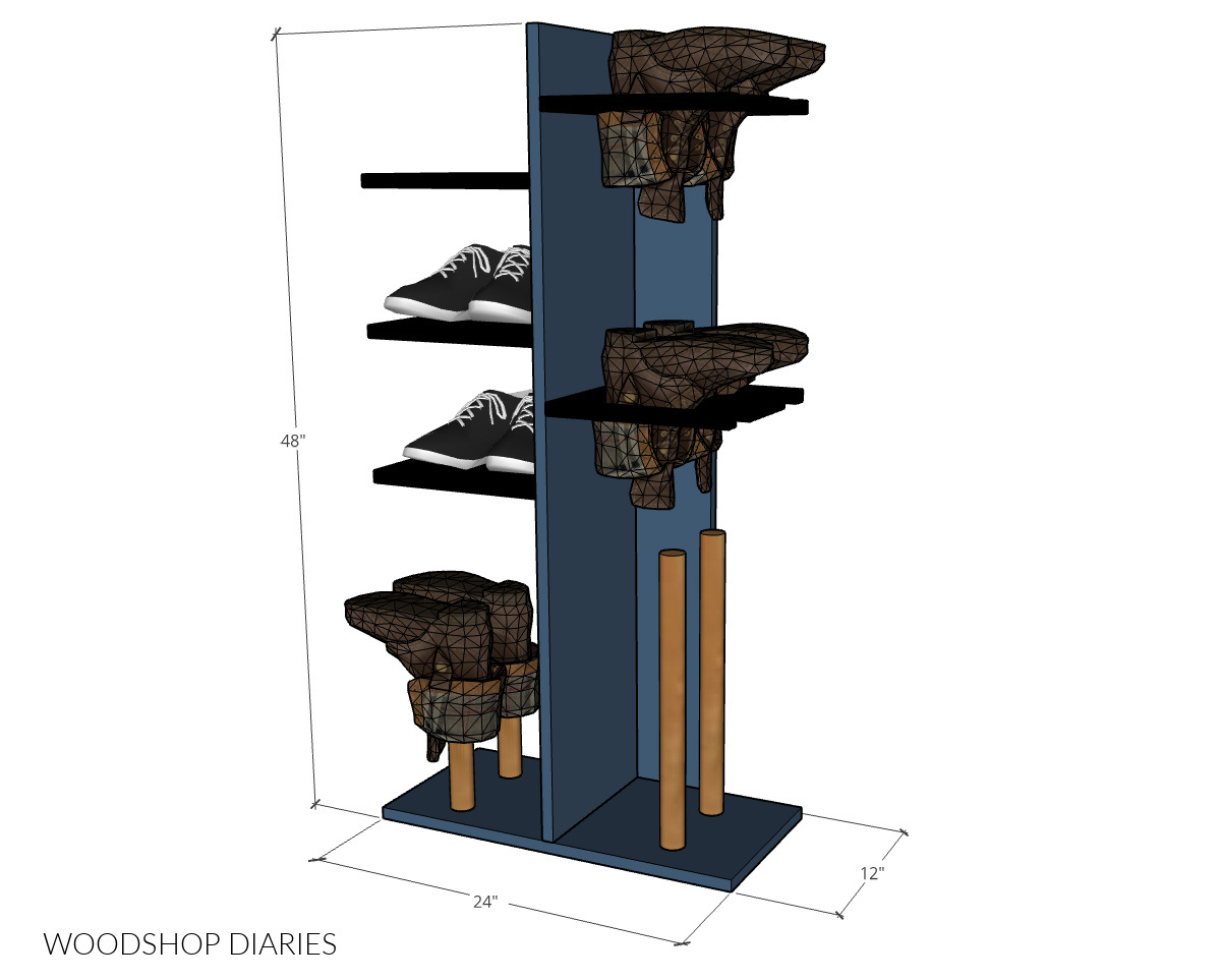 DIY Update: The Ladder Shoe Shelf