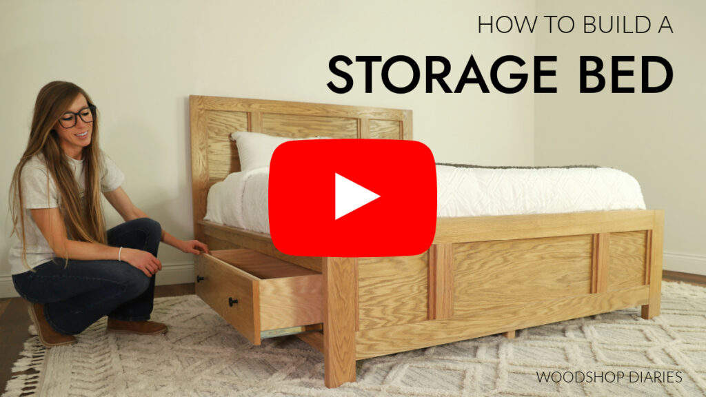 How to Build a Bed with Storage Drawers BUILDING PLANS