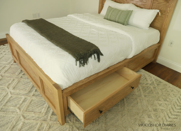 How to Build a Bed with Storage Drawers BUILDING PLANS