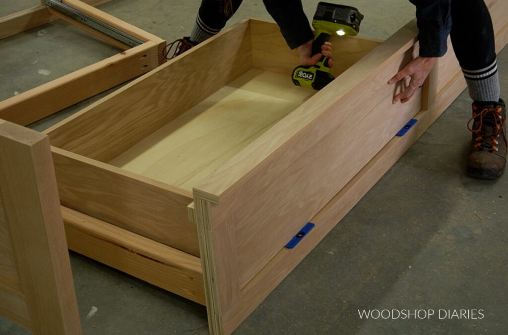 How to Build a Bed with Storage Drawers BUILDING PLANS