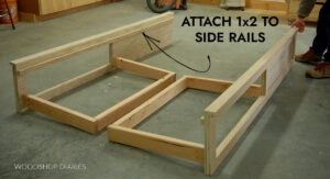 How to Build a Bed with Storage Drawers | BUILDING PLANS