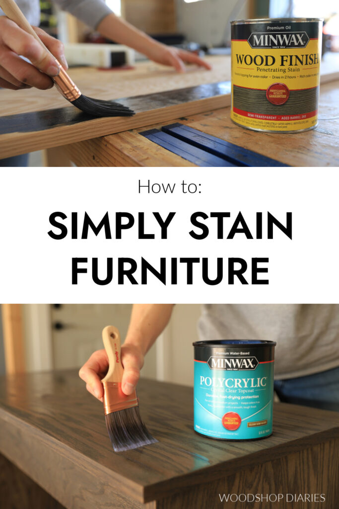 How to Stain Wood Furniture | Simple Finish for DIY Projects