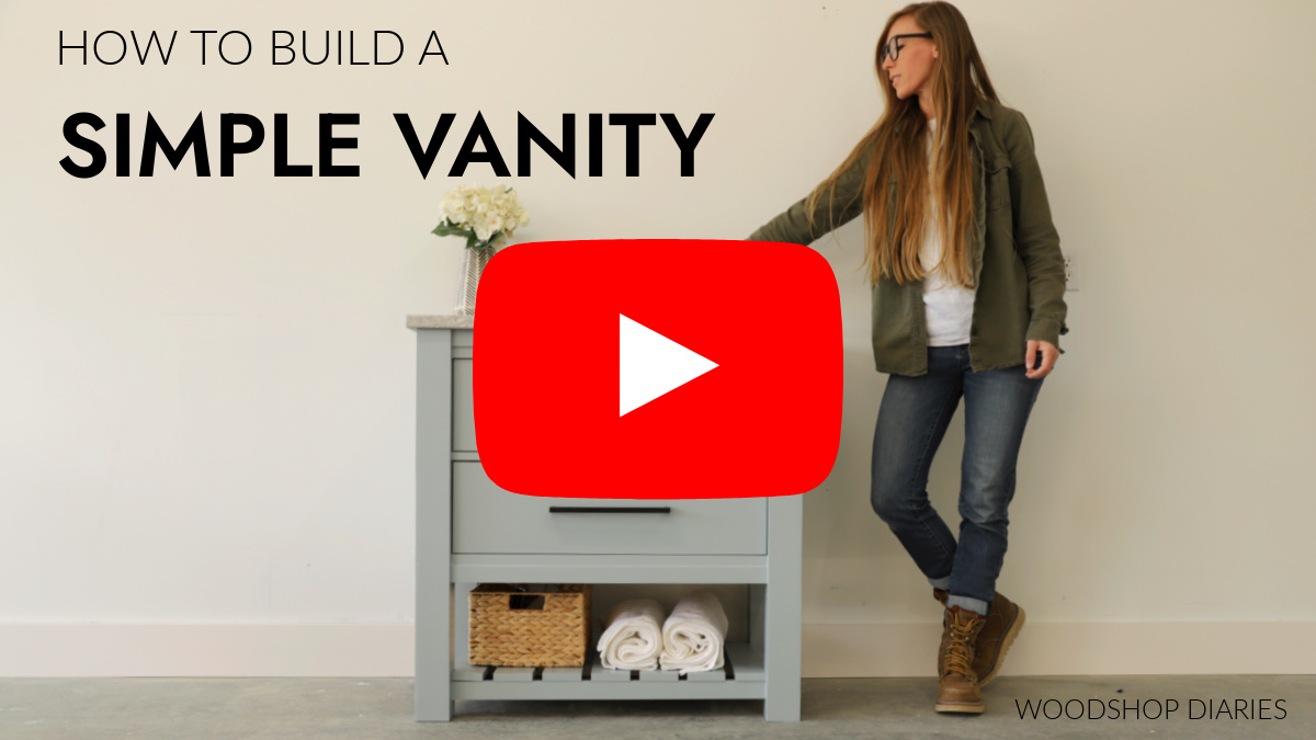 YouTube thumbnail for how to build a simple vanity video