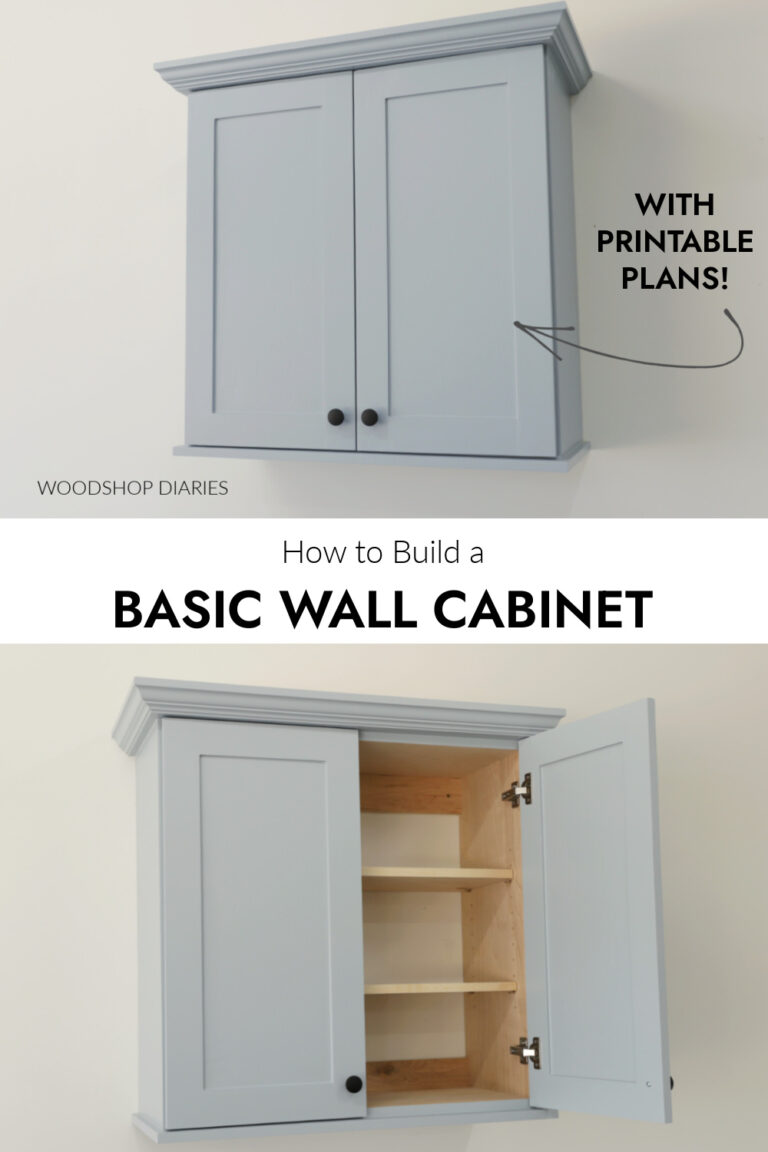 DIY Bathroom Wall Cabinet | with PRINTABLE PLANS!