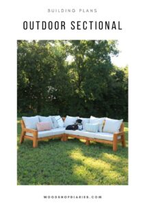 Front page photo of building plans for outdoor sectional