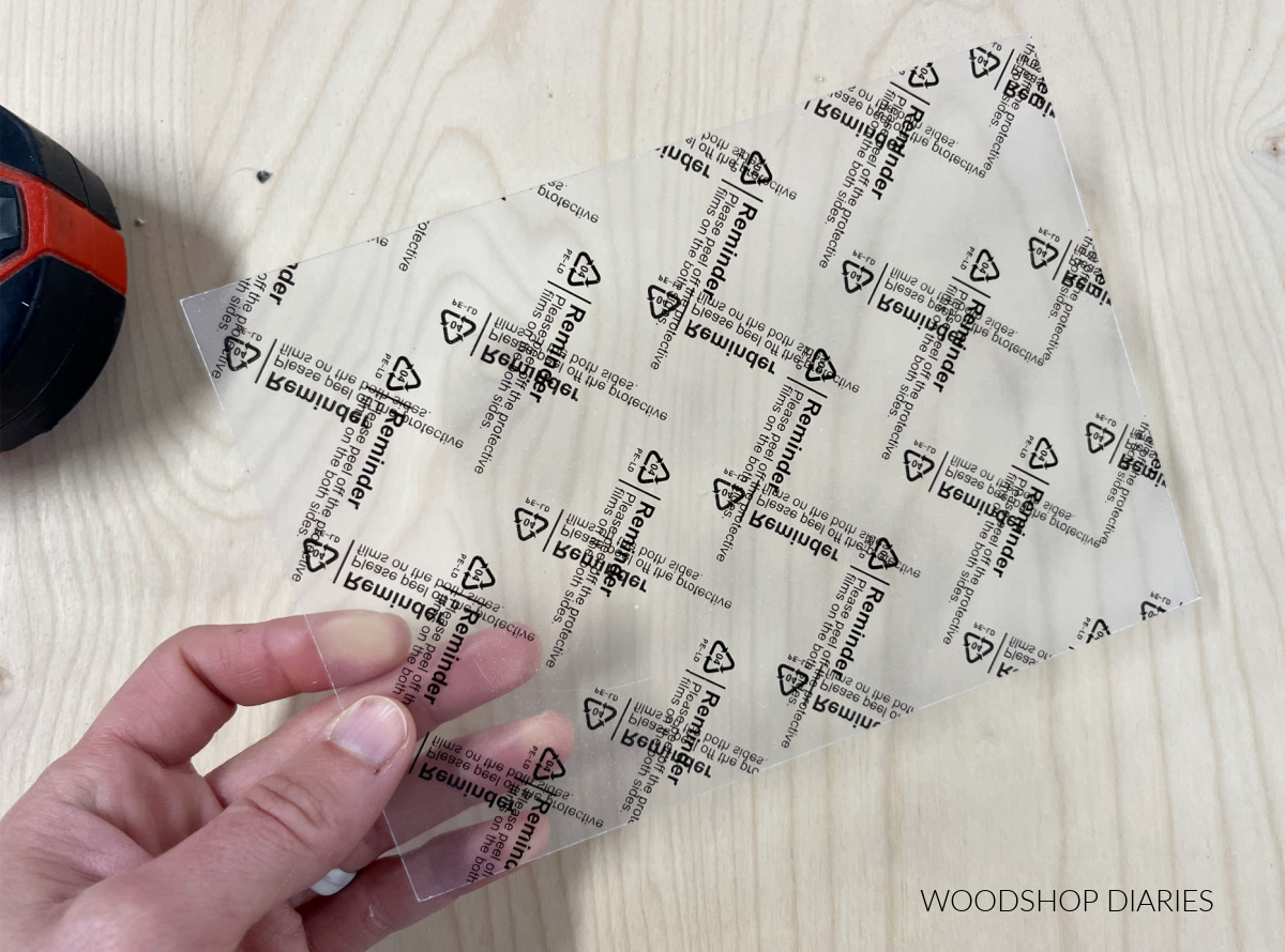 Precut acrylic 5x7 for photo frames