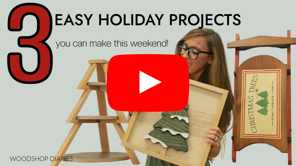 Youtube thumbnail of 3 holiday project video
