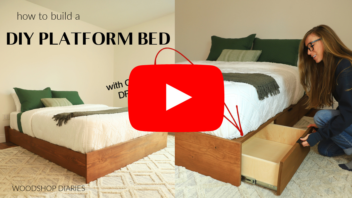 YouTube Thumbnail image for platform storage bed video