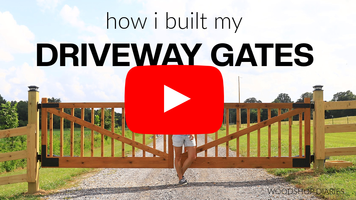 YouTube thumbnail image of driveway gates video