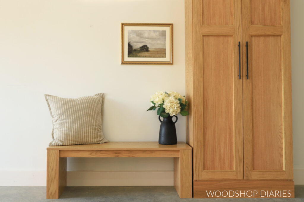 Cheesy Bench How to Build a Chunky Modern Bench | with printable plans!