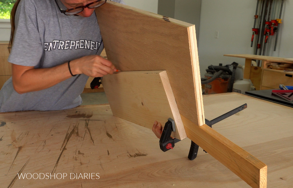 Shara Woodshop Diaries tracing cut for twisty table jig