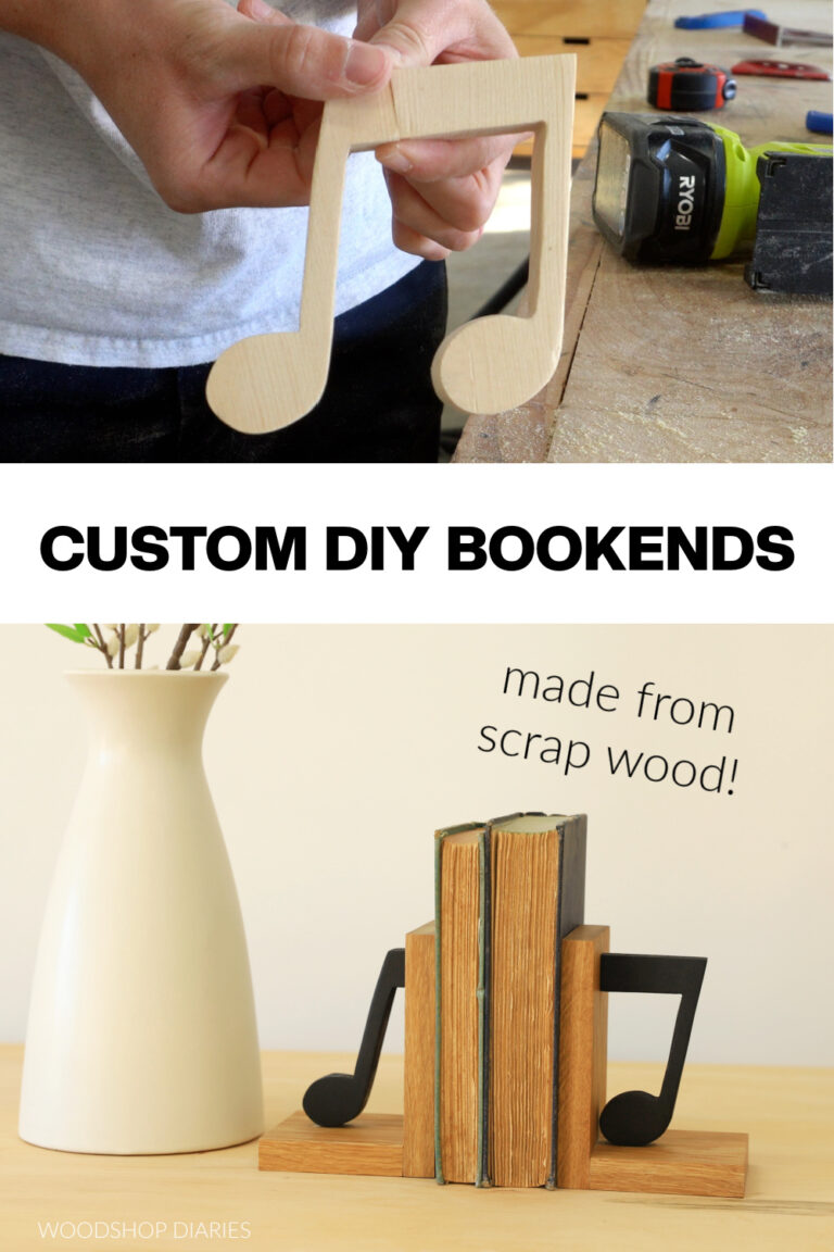 Custom DIY Wooden Bookends