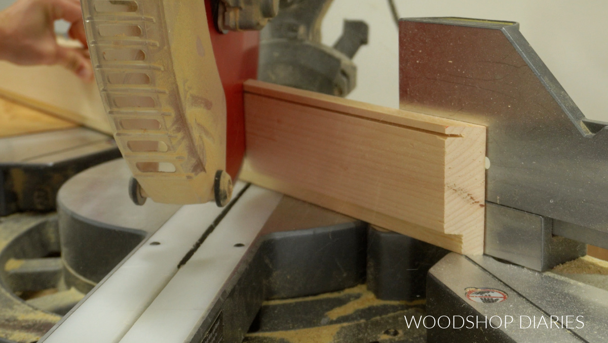 Shara Woodshop Diaries cutting board with beveled ends to assembly shadow box