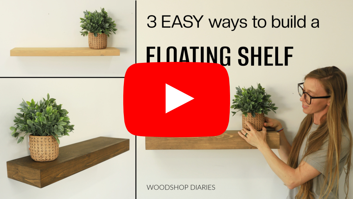 3 easy ways to build a floating shelf youtube video thumbnail image