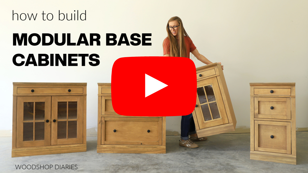 How to build modular base cabinets youtube thumbnail image